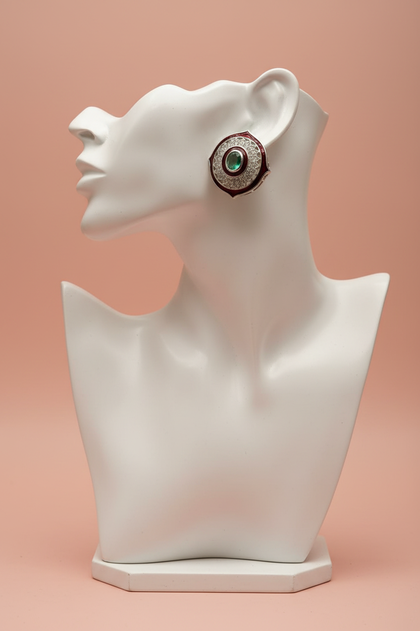 Earrings on Mannequin