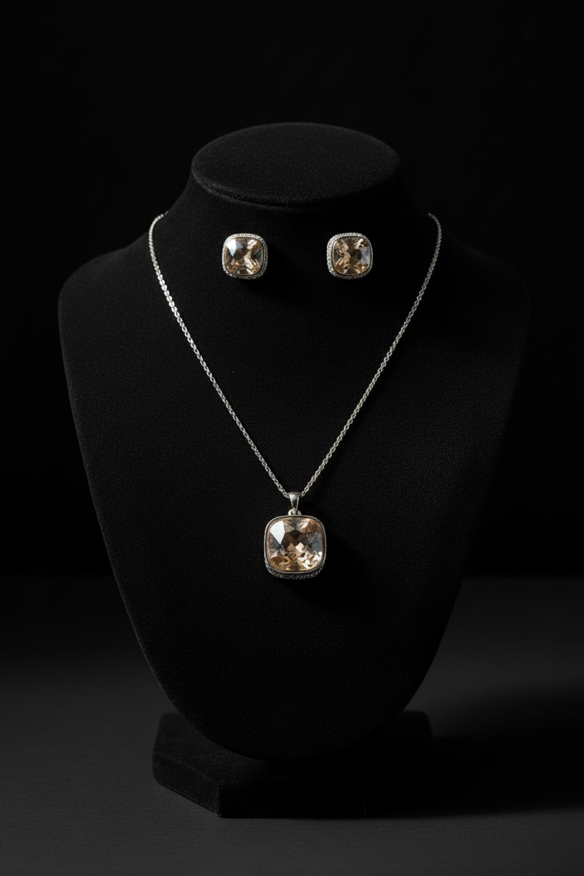 Pendant Set on Dark Contrast Mannequin