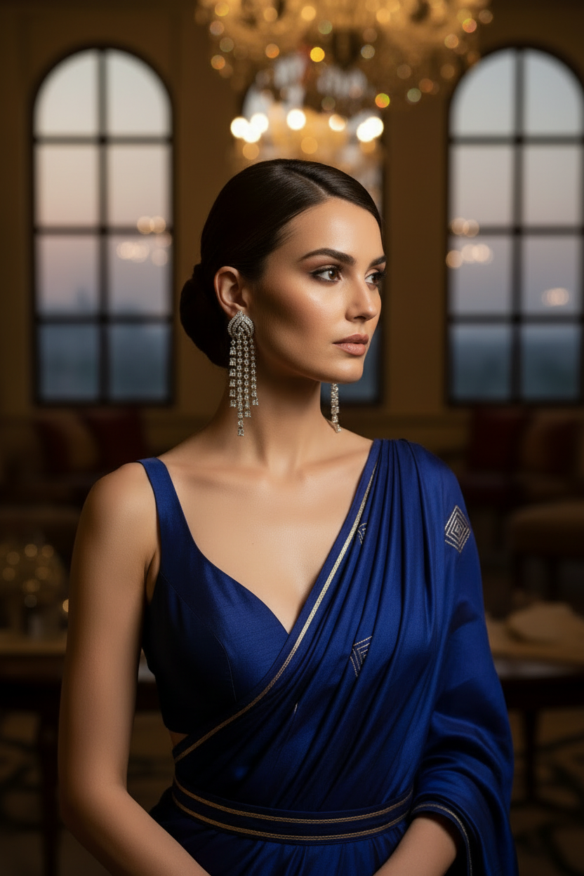Crystal Cascade Tassel Earrings