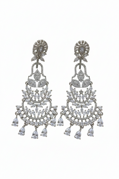 Royal Chandelier CZ Earrings