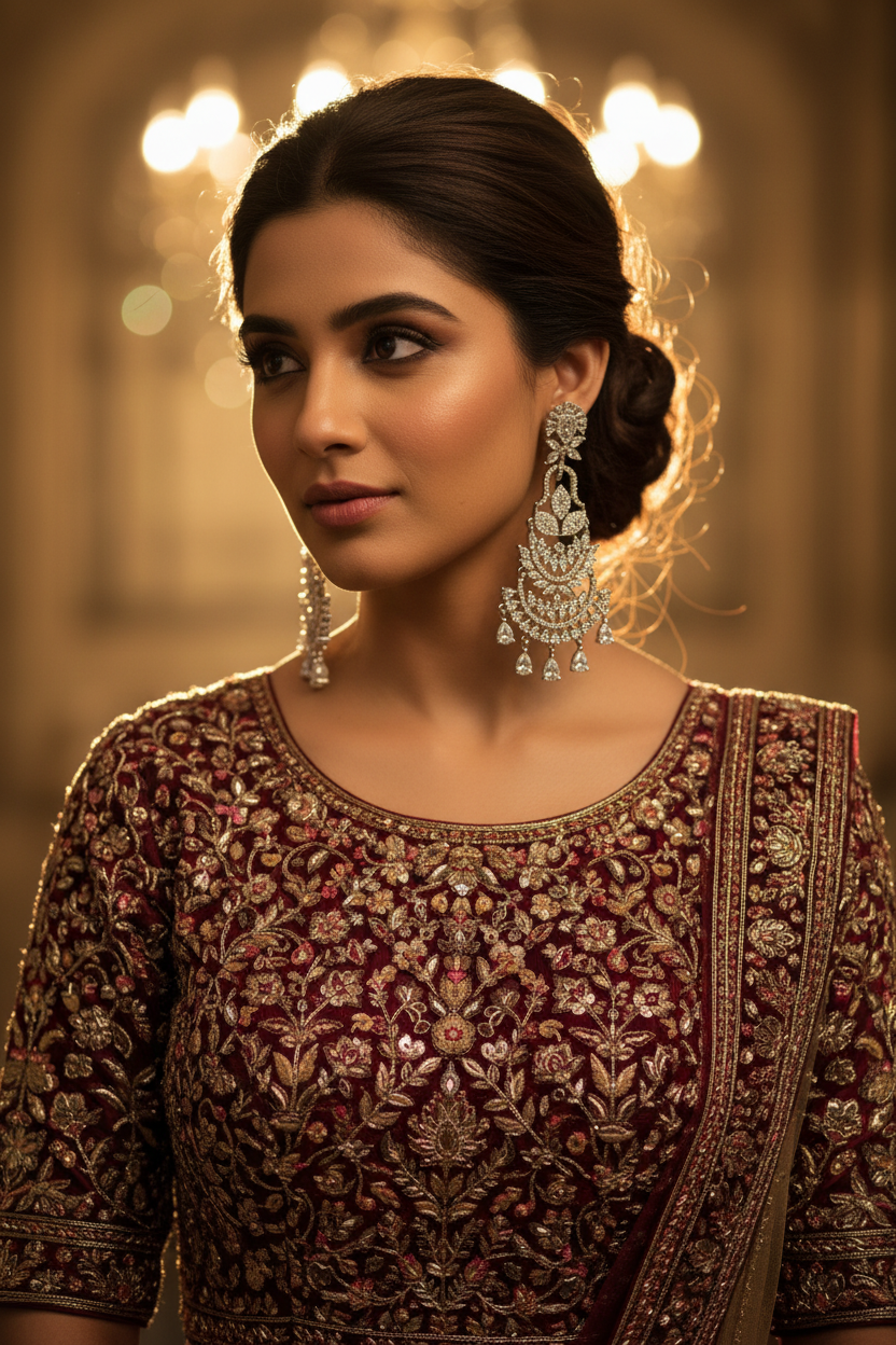 Royal Chandelier CZ Earrings