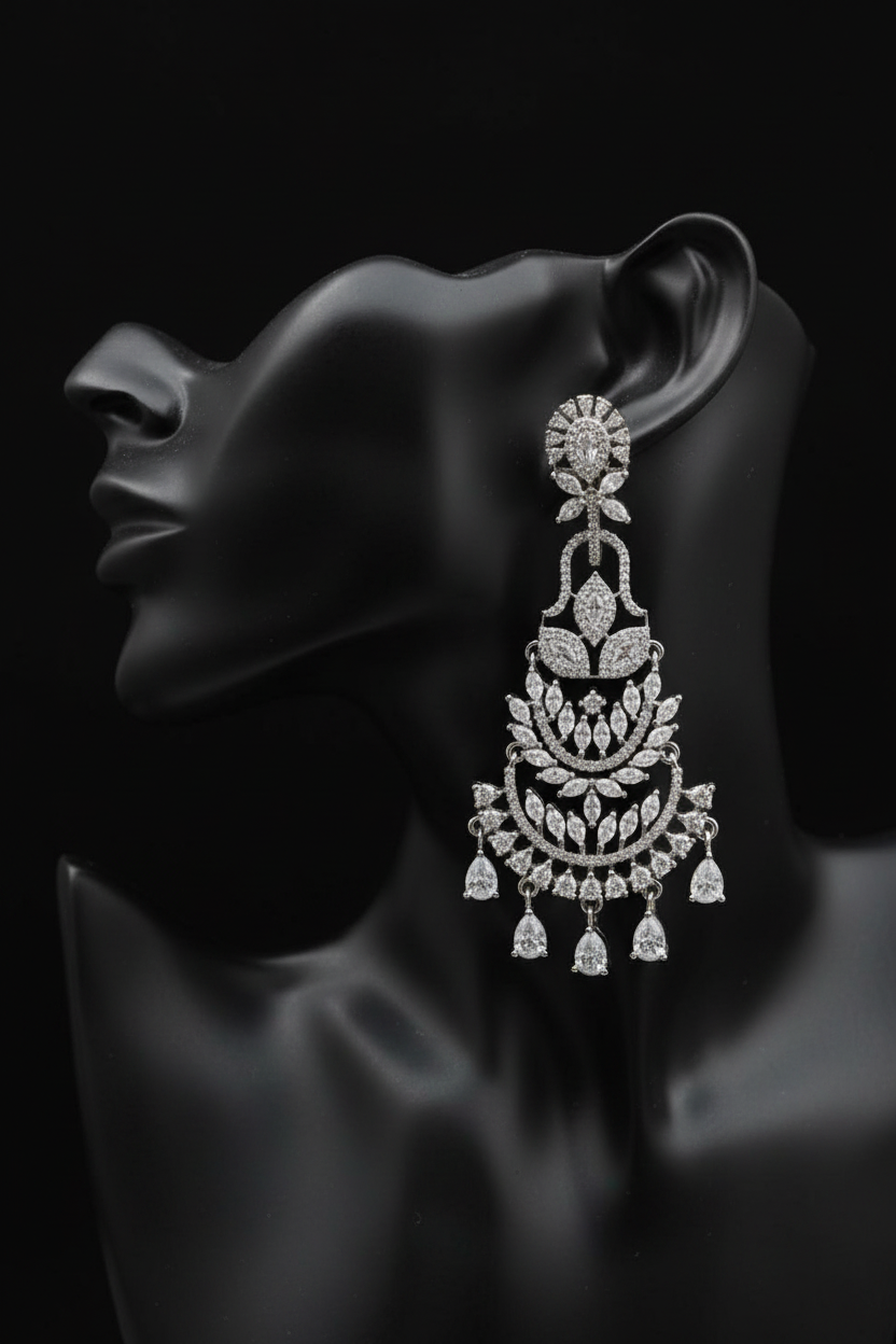 Royal Chandelier CZ Earrings