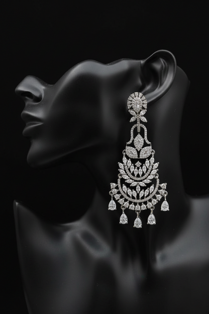 Royal Chandelier CZ Earrings