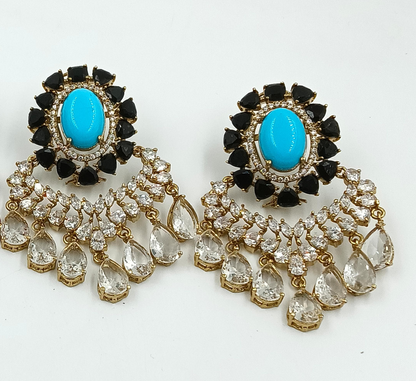 Chandbali CZ Earrings