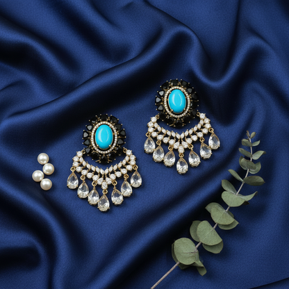 Chandbali CZ Earrings