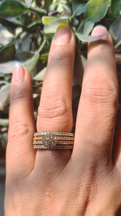 Celeste Halo Multi-Band Ring