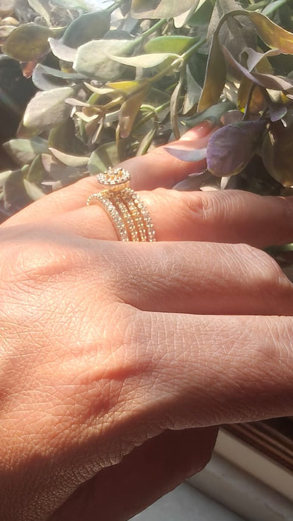 Celeste Halo Multi-Band Ring