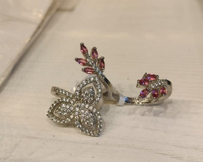 Silver Butterfly AD Ring