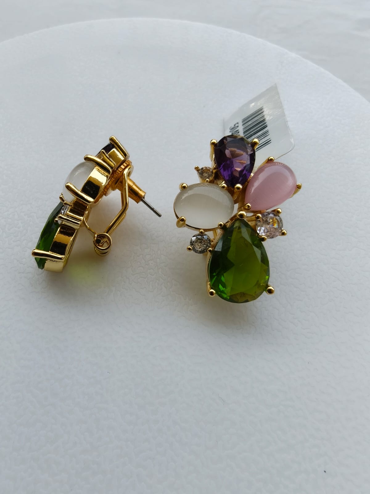 Garden Bloom Multicolor Zirconia Earrings