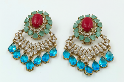 Chandbali CZ Earrings