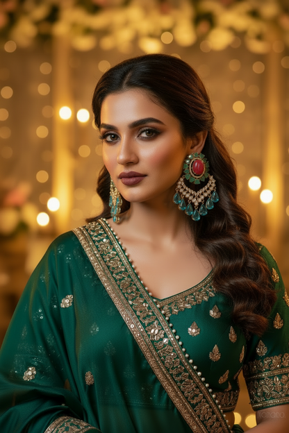 Chandbali CZ Earrings