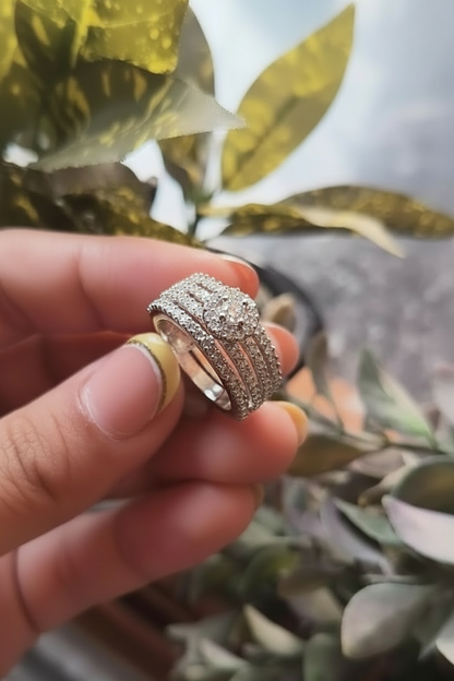 Celeste Halo Multi-Band Ring