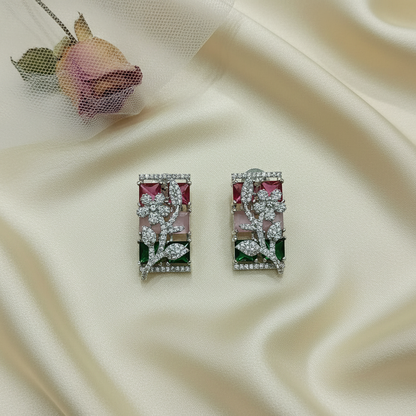 AD Earrings - Flat Lay Silk