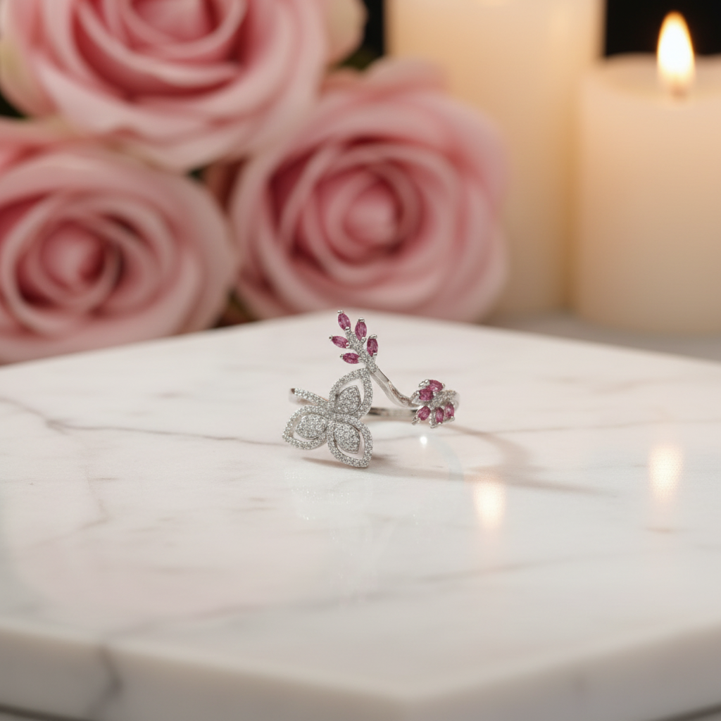 Butterfly Ring Flat Lay Recreated
