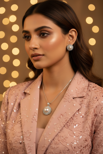 Celeste Pearl Set Lifestyle