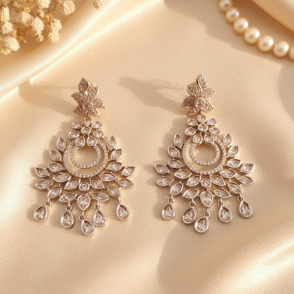 Celestial Chandbali Flat Lay