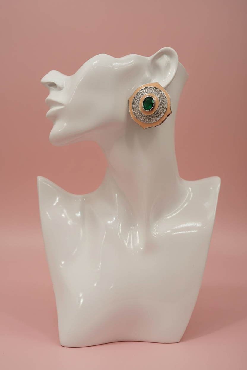 Earrings on Mannequin