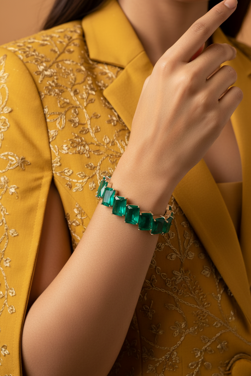 Emerald Isle Bracelet Lifestyle Mustard Indo-Western