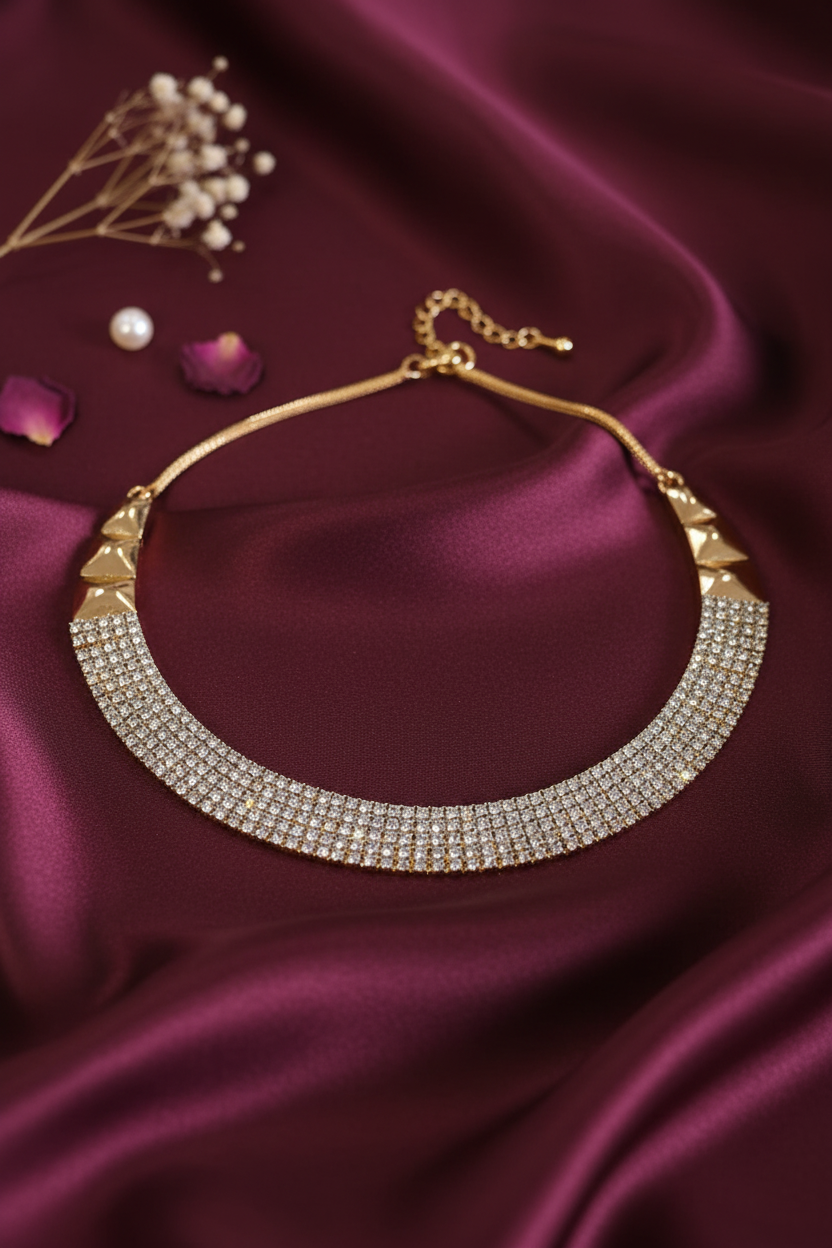 Empress Diamond Choker Necklace Set