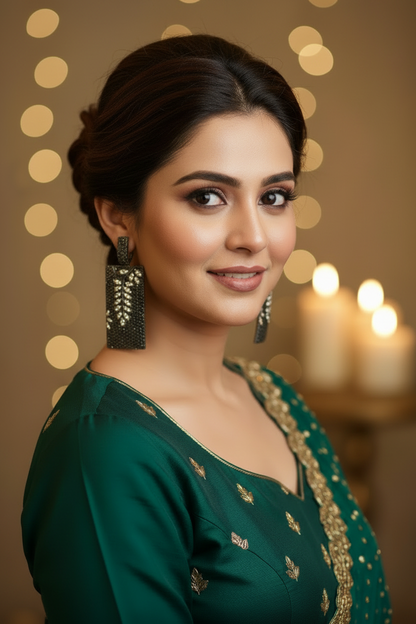 Model with Saree