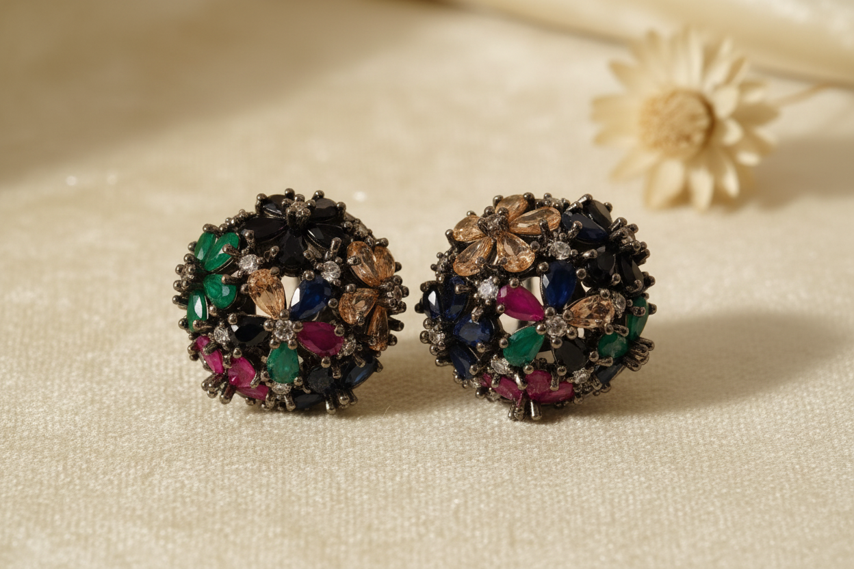 Multicolour Dome Cluster Textured