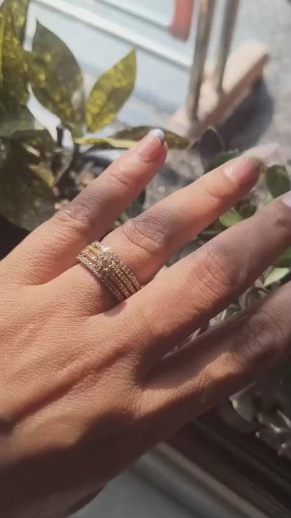 Celeste Halo Multi-Band Ring