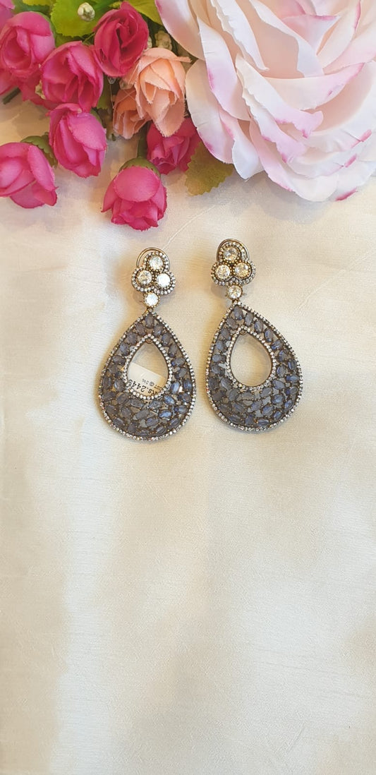 Teardrop CZ Earrings