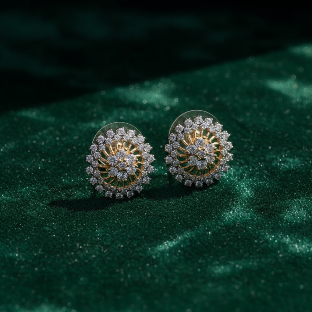 Textured Gold Forest Green